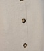 linnen dames topje met knopen Lava moonbeam- beige FreeQuent