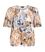 dames blouson shirt bloemen print beige- grijs Sunday