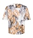 dames blouson shirt bloemen print beige- grijs Sunday