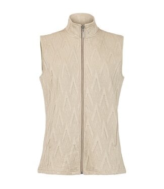 Sunday dames gilet met ritssluiting wyber- structuur sand Sunday