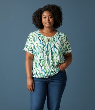 BLAUW dames blouson shirt ocean vibes