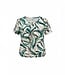 dames blouson shirt fantasy print groen