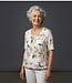 dames blouson shirt bloemen beige- lila