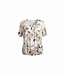 dames blouson shirt bloemen beige- lila