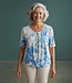 dames blouson shirt floral print lichtblauw