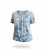 dames blouson shirt floral print lichtblauw
