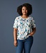 blouson shirt golfprint aqua-grijs