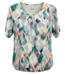 blouson shirt golfprint aqua-grijs