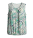 dames blouson shirt mouwloos panterprint groen- blauw