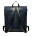 rolltop rugzak / laptoptas tweed met leer