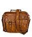 leren schoudertas dames (ipad) cognac