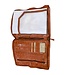leren schrijfmap met handvat cognac Hill Burry