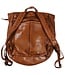 leren rolltop rugzak (laptop 15 inch) unisex  cognac