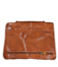 leren schrijfmap met handvat cognac