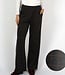 flared stretch broek elastische band met blok antraciet- bruin M.X.O.
