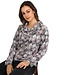 zachte dames pullover met hangcol en print oudroze Gabriella K.