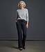 dames pantalon Pigal flared visgraat marine Sensia
