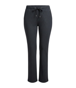 Sensia dames pantalon Pigal flared visgraat marine Sensia