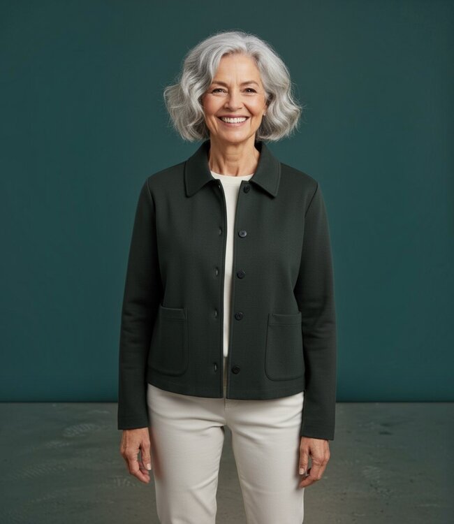 dames blouse jasje donkergroen NANNI FreeQuent