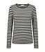 gestreept dames t- shirt "Liana" forest- green FreeQuent