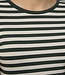 gestreept dames t- shirt "Liana" forest- green FreeQuent
