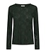 dames t- shirt met kant "Esvia blouse" groen FreeQuent