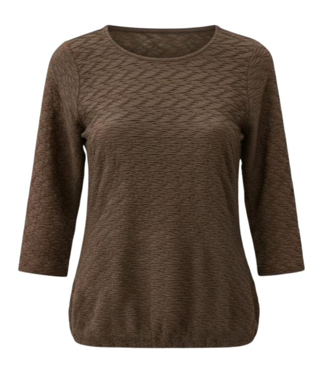 blouson relief bruin 3/4 mouw Brandtex