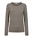 gestreept dames t- shirt "Liana" bruin FreeQuent