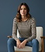 gestreept dames t- shirt "Liana" bruin FreeQuent