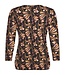 dames blouson shirt met bloemenprint cyaan- roze Sunday