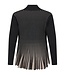 dames vest plissé gestreept zwart en camel Sunday 6568-6588-90