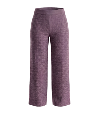 Anna Montana flared stretch broek "Mila" wide- flex visgraat- print bordeaux Anna Montana 5666-422
