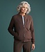 bomber jasje met structuur- print bruin Signature