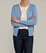 chique dames vest met kartel randje blauw (allure) Signature