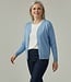 chique dames vest met kartel randje blauw (allure) Signature
