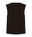zacht dames gilet met knopen en zakjes bruin (mole) "Teddy" FreeQuent