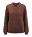 bomber jasje met structuur- print bruin Signature