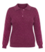 dames trui (harig) met kraag en knopen fuchsia- roze Navigazione