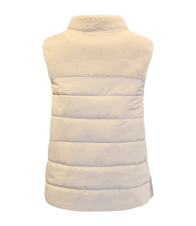 dames bodywarmer met ritssluiting Teddy beige Brandtex