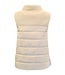 dames bodywarmer met ritssluiting Teddy beige