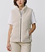 dames bodywarmer met ritssluiting Teddy beige Brandtex
