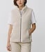 dames bodywarmer met ritssluiting Teddy beige