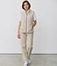dames bodywarmer met ritssluiting Teddy beige