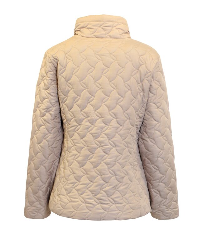 winterjas dames structuur en ritssluiting Cobblestone- camel Brandtex