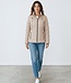 winterjas dames structuur en ritssluiting Cobblestone- camel Brandtex