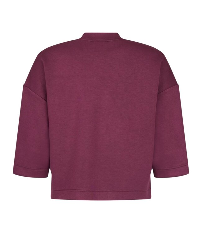 kort bomber jasje skuba- stof dames bordeaux Sunday