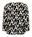 dames blouson (dikke stof) fantasyprint zwart- wit Brandtex