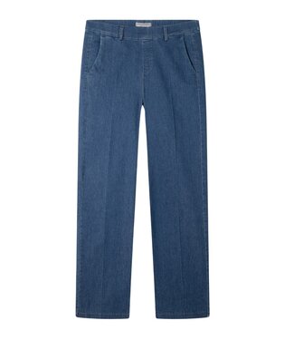 Anna Montana dames spijkerbroek recht model elastiek "Mila" wide- flex indigo Anna Montana