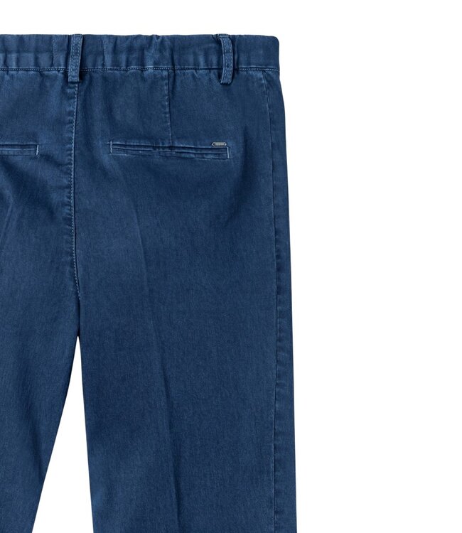 dames spijkerbroek recht model elastiek "Mila" wide- flex indigo Anna Montana