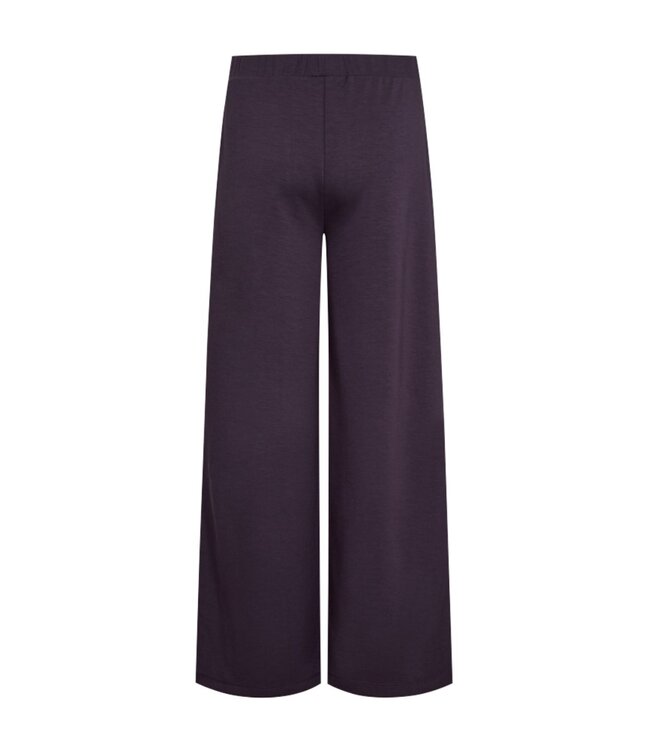 Flared stretch broek dames "Brody" met elastische band Paars FreeQuent